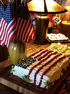 America Flag Cake at The Swag