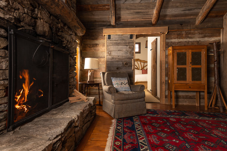 Asheville Luxury Cabins Balsam Room The Swag